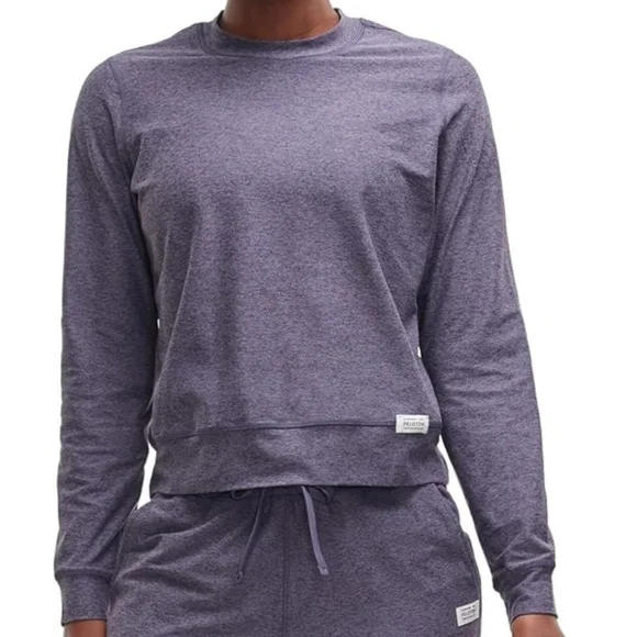 NWT Peloton Women's Dreamblend Crewneck Pullover, Size Medium, Purple - Picture 1 of 9